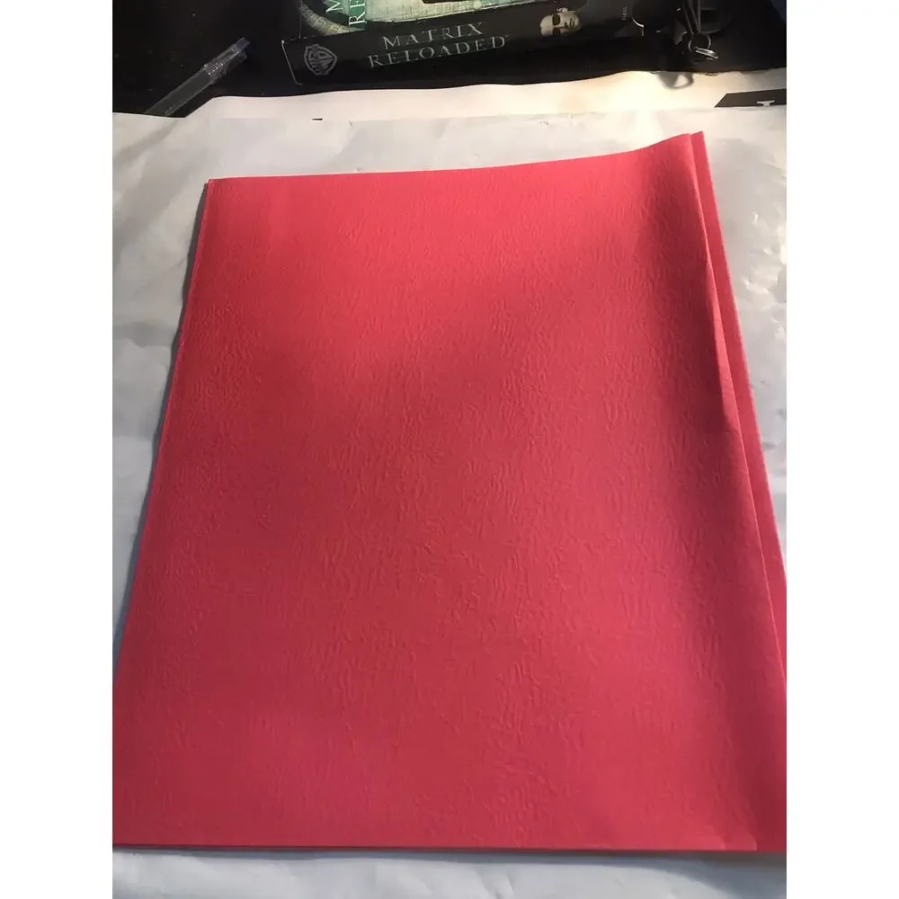 Two Pocket Folders, 50 Pack Two Pocket Folders with 3 Prongs Red